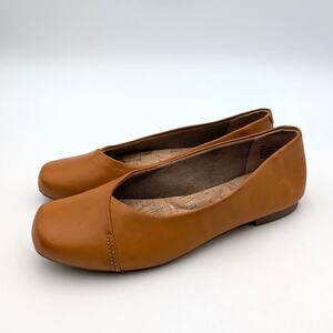 Kork Ease Slip-On Loafer Shoes Square Toe Women's Camel Size US6M EU36.5